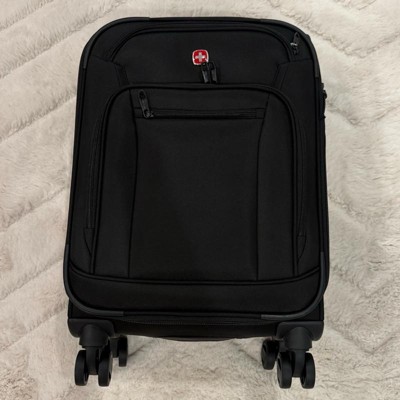 バッグ SWISSGEAR Zurich Softside Medium Black SWISSGEAR Zurich Softside Carry On Spinner Wheels Suitcase - Black