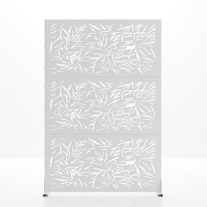 Wooakway 72"H 47"W Outdoor Metal Garden Trellis Privacy Screen Lattice Panel Indoor Room Divider - 1 of 4
