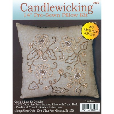 Design Works Candlewicking Kit 14"X14"-Jacobean-Stitched In Thread