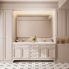 Rectangular Framed Tempered Glass Wall-Mounted Bathroom Vanity Mirror - 3 of 4