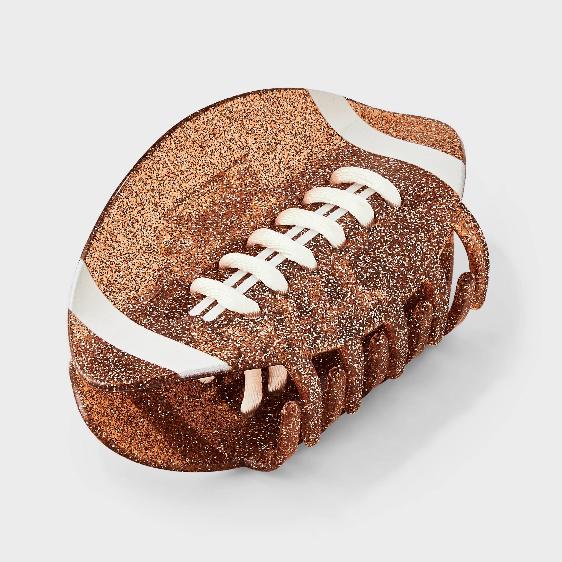 Game Day Glitter Football Hair Claw Clip - Wild Fable™ Brown