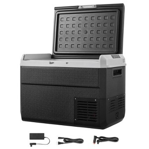 VEVOR 12 Volt Car Refrigerator, 52.8QT/50L Car Fridge, Portable Electric Cooler with -4℉~68℉ Adjustable Temperature, Black - 1 of 4