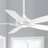 52" Minka Aire Modern Indoor Ceiling Fan with LED Light Remote Control White Glass Shade for Living Room Kitchen Bedroom Family - 2 of 4