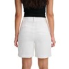 Lafidi Women’s Avia Hi-Rise Bermuda Shorts with Pleated Front and Sleek Pockets for a Polished, Professional Look - 3 of 4