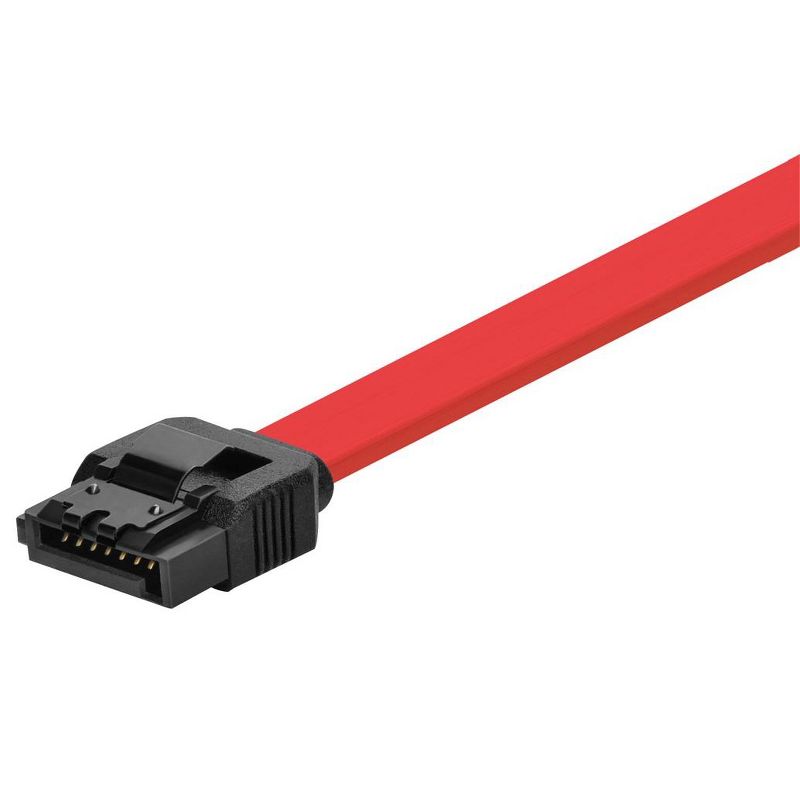 Monoprice DATA Cable - 1.5 Feet - Red | SATA 6Gbps Cable with Locking Latch, 2 of 7