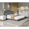 Acekool Grey 6-Drawer Dresser with Gold Metal Handles and Legs, Modern Chest of Drawers for Bedroom, Hallway, Entryway Storage - 3 of 4