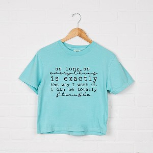 Simply Sage Market Women's  I Can Be Flexible Short Sleeve Relaxed Fit Cropped Tee - 1 of 4