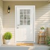 PexFix 36"x80" 6-Lite 2-Panel Fiberglass Composite Door White Right Hand Inswing Entrance Door Exterior Front Entry Doors With 4-9/16 Frame - 3 of 4