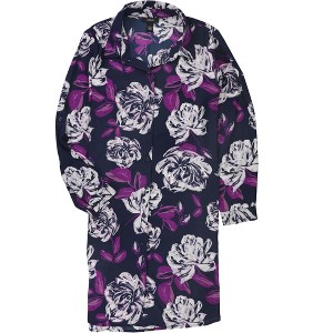 Alfani Womens Crepe Floral Tunic Blouse - 1 of 1