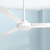 52" Minka Aire Modern 3 Blade Indoor Ceiling Fan Flat White for Living Room Kitchen Bedroom Family Dining Home House Office - 2 of 4