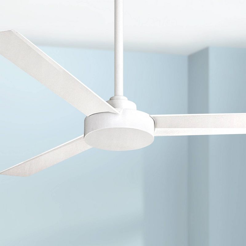 52" Minka Aire Modern 3 Blade Indoor Ceiling Fan Flat White for Living Room Kitchen Bedroom Family Dining Home House Office, 2 of 7