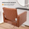 Karl Home Heavy Duty Hydraulic Wide Seat Hair Stylist Salon Chair Brown - 4 of 4