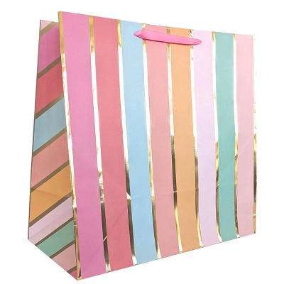 Square Simple Striped Gift Bag - Spritz™