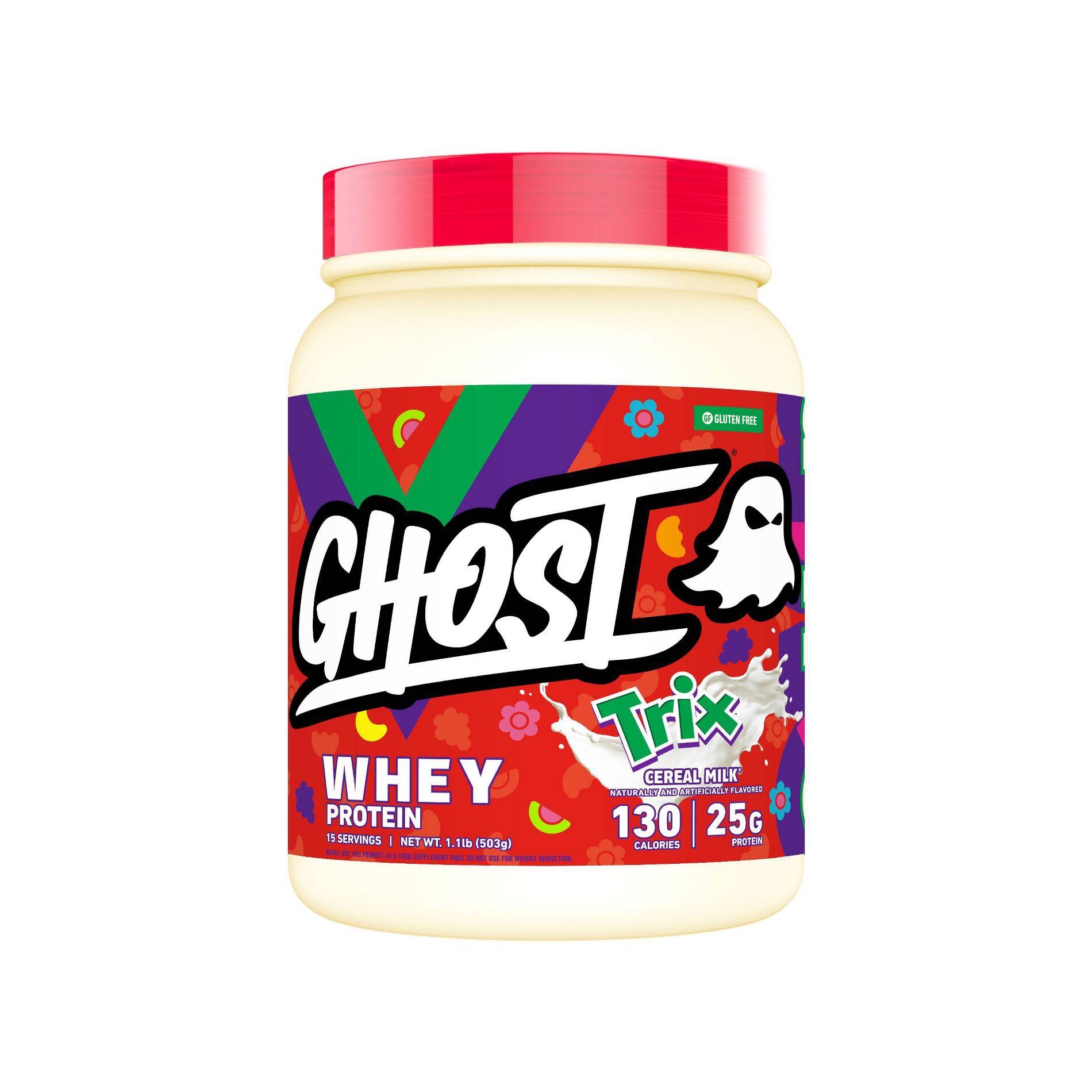 GHOST Whey Protein Trix Powder - Fruit - 503g