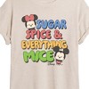 Women's - Disney - Mickey and Minnie Sugar Spice Everything Nice Oversized Graphic T-Shirt - 2 of 4