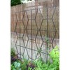 Achla Designs 84"H Powdercoated Wrought Iron Outdoor Garden Zigzag Screen Trellis Black - 3 of 4