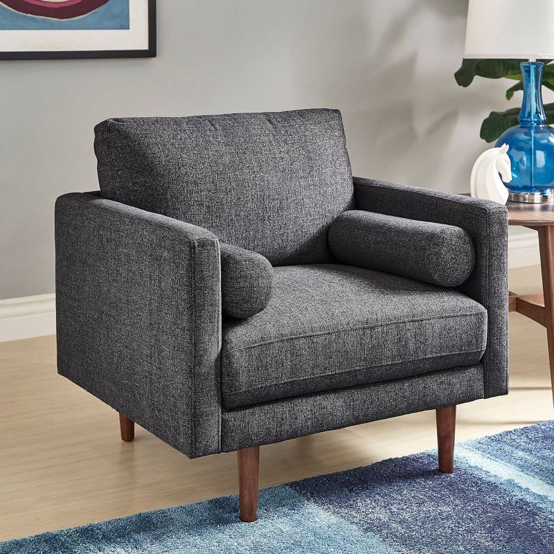 Hayden Tapered Leg Armchair with Pillows - Inspire Q, 3 of 9