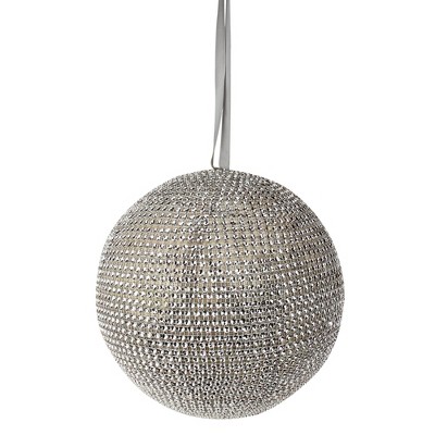 Allstate 8" Silent Luxury Rhinestone Commercial Size Ball Christmas Ornament - Bronze