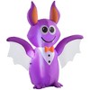 Outsunny 6ft Inflatable Halloween Bat, Halloween Decoration with LED Lights for Garden Indoor Outdoor - 4 of 4