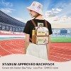 Hachikiko Small Transparent Mini Backpack for Concert, Beach, Work, Travel & Sporting Events with Padded Straps - 3 of 4