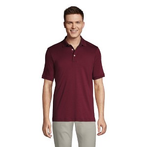 Lands' End Men's Short Sleeve Cotton Supima Polo Shirt - 1 of 4