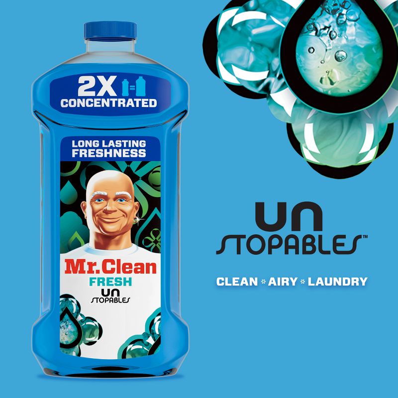 Mr. Clean Fresh Dilute Unstopables Multi-Surface Cleaner - 41 fl oz, 5 of 9