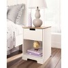 Signature Design by Ashley Vaibryn Nightstand Brown/Beige/White: Bedside Table with Storage & Metal Glides - 2 of 4