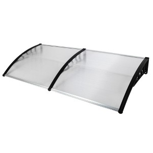 Karl Home | Winado 78 in. W x 9.8 in. D Plastic White Cover Door Awning - 1 of 4