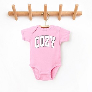 The Juniper Shop Cozy Worn Varsity Baby Bodysuit - 1 of 3