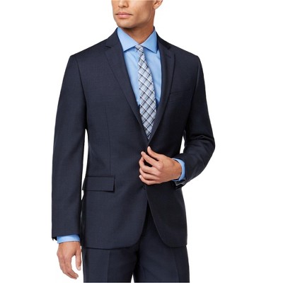 Ryan Seacrest Mens Glenplaid Two Button Blazer Jacket