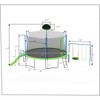 Jump Into Fun 14FT Trampoline With Backboard,Swing,Plastic Slide,Double Color Cover And 360 degree safety net Built to Last for Kids and Adults - 2 of 4
