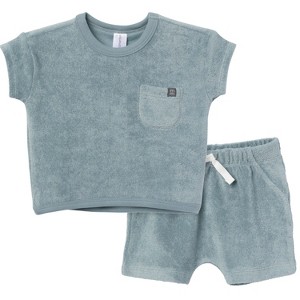 Modern Moments™ by Gerber Baby Boys' 2-Piece Shirt and Short Set - 1 of 4