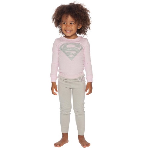 DC Comics Girls Supergirl 2 Piece Tight Fit Toddler - image 1 of 4