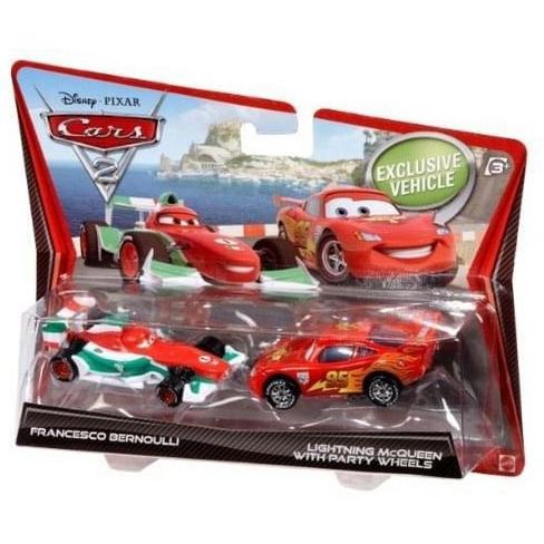 Mattel Disney Cars 2 Francesco Bernoulli Lightning Mcqueen Die cast 2 Pack Target