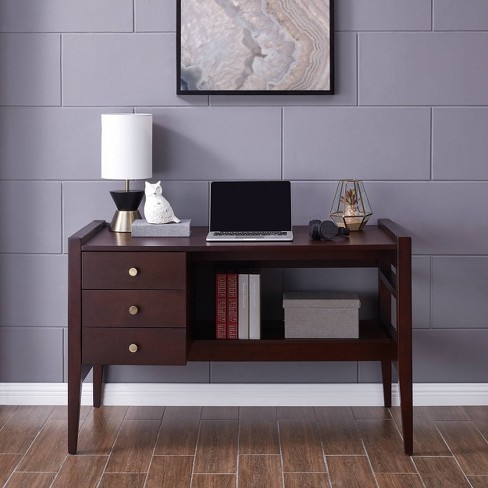 Mundsford Writing Desk Espresso Aiden Lane Target