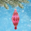 Cody Foster 4.5 Inch Midcentury Diamonds Small Christmas Tree Ornament , Christmas Decor Waffle Honeycomb Drop (1PC) - 2 of 4