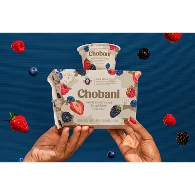 Chobani Mixed Berry on the Bottom Low-Fat Vanilla Greek Yogurt - 4ct/5.3oz Cups_4