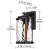 1-Light Industrial Matte Black Metal Wall Sconce (2-Pack) - 3 of 4