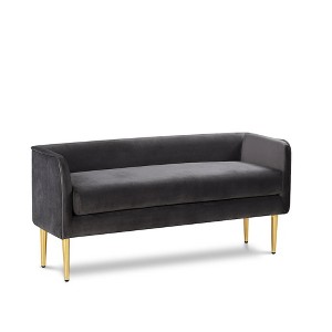 Meridian Furniture,Audrey Velvet Bench - 1 of 4