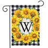 Briarwood Lane Everyday Garden Flag 12x18 For Outdoor Sunflowers Monogram W Garden Flag Flags For Outside - 2 of 4