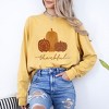 Simply Sage Market Women's Boho Thankful Pumpkins Long Sleeve Garment Dyed Tee - 2 of 4
