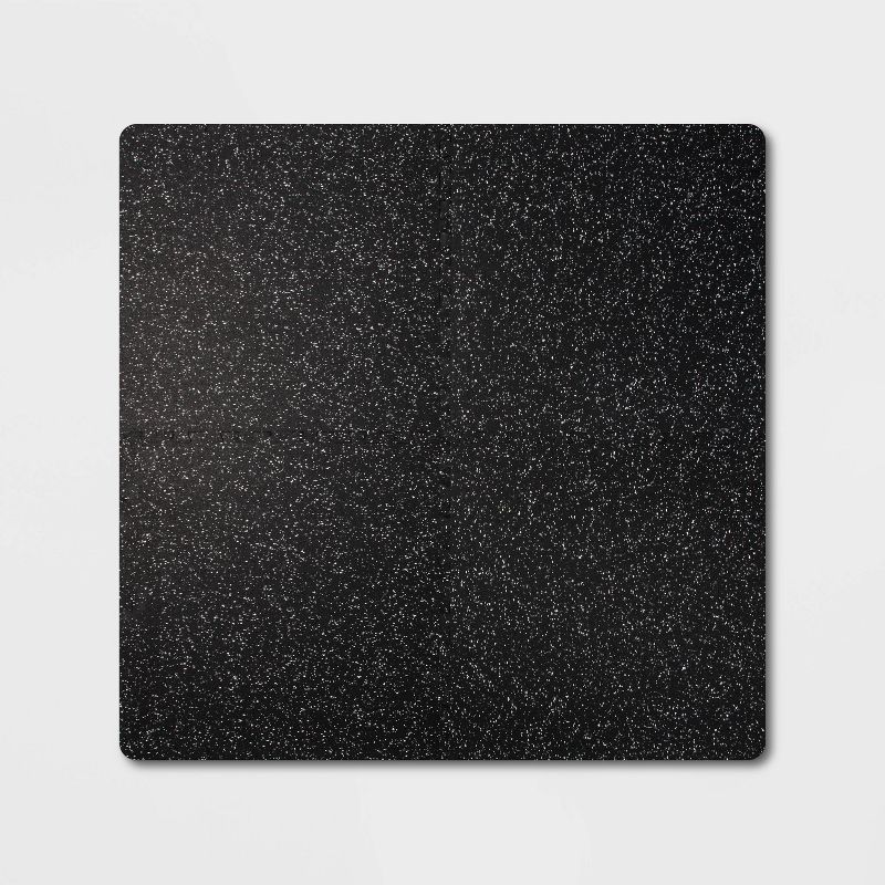 Interlocking Floor Tiles - Premium EVA &#38; Rubber Black 24&#34; x 24&#34; All In Motion&#8482;, 1 of 7