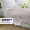 300 Thread Count 100% Organic Bamboo Viscose Flat Sheet Only, Extra Wide, Cooling & Breathable, Double Stitching, Bedding Sheet - 4 of 4
