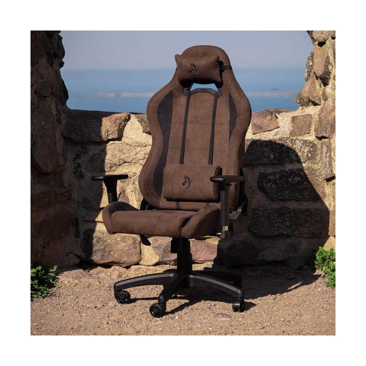 Arozzi Torretta Premium Super Soft Upholstery Office and Gaming Chair Brown - thumbnail 5