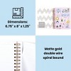Yoobi 6"x8" Peanuts Journal Spiral with Elastic Band Pink Snoopy Dance, School Supplies - 3 of 4