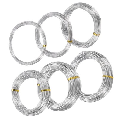Unique Bargains Anodized Aluminum Bonsai Training Wire 6 Rolls 0.03/0.04/0.06/0.08/0.1/0.12 inch
