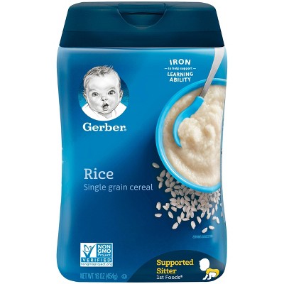 Gerber Single Grain Rice Baby Cereal - 16oz