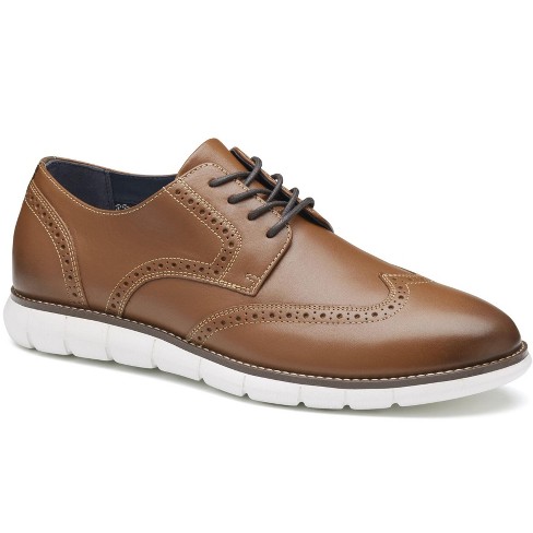 Johnston Murphy Men s Eaton Wingtip Shoe Tan Full Grain Leather Size 16 Target