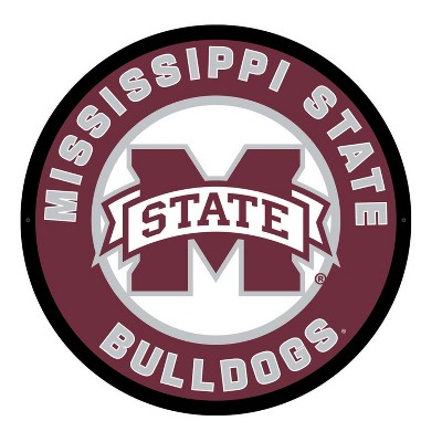 Evergreen Ultra-Thin Edgelight LED Wall Decor, Round, Mississippi State University- 23 x 23 Inches Made In USA