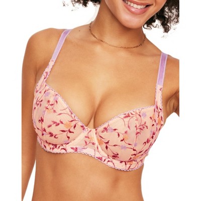 Adore Me Women's Kendil Balconette Bra 38c / Rose Smoke Beige : Target